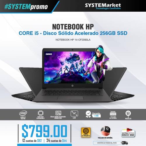 NOTEBOOK HP 14-CF2093LA CORE i5-10210U