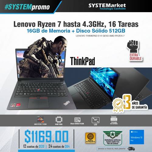 NOTEBOOK LENOVO THINKPAD RYZEN 7