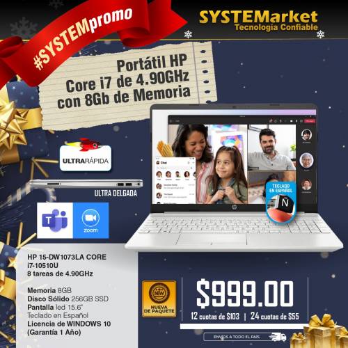 NOTEBOOK HP DW1073 CORE I7