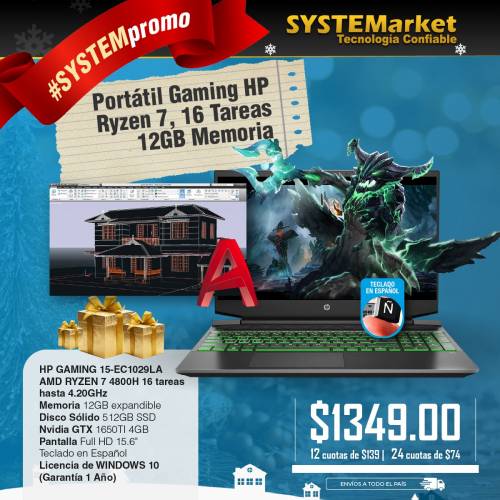 NOTEBOOK HP GAMING 1029 CORE I7