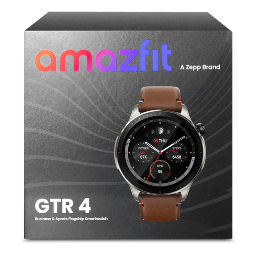 SMART WATCH AMAZFIT GTR 4 W2166OV3N CUERO CAFE 5ATM ZEPP BRAND - SYSTEMarket