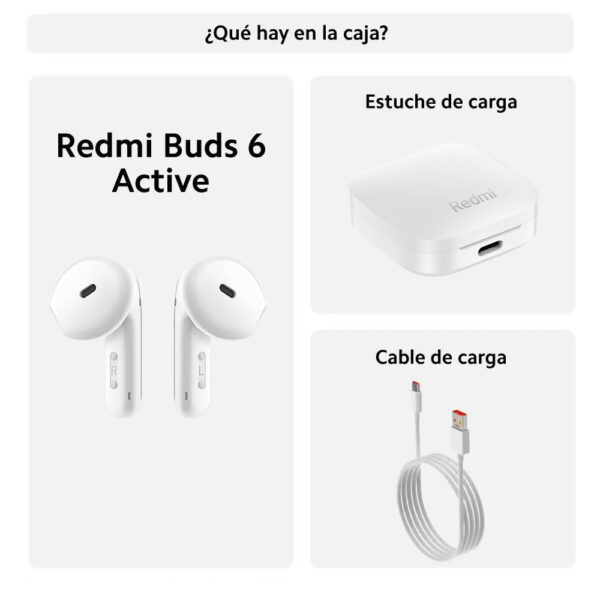EARBUDS XIAOMI REDMI BUDS 6 ACTIVE TRANSPARENT BLUE