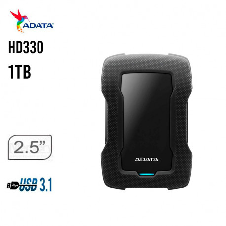 DISCO DURO EXTERNO ADATA 1TB HD330 USB 3.1 ANTISHOCK