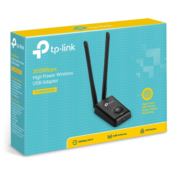 ADAPTADOR TPLINK WN8200ND N300 WIRELESS ALTA POTENCIA