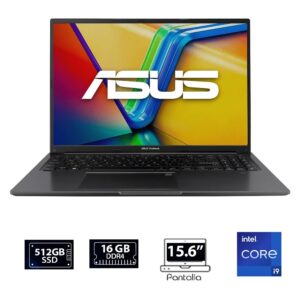 COMPUTADORA PORTÁTIL ASUS VIVOBOOK X1605VA-MB648 CORE i9-13900H Memoria16GB,1TB SSD, Pantalla 16",SIN S.O