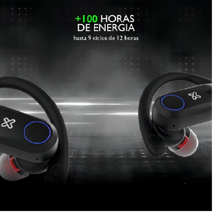EARBUDS KLIPX KTE-500BK WIRELESS 108HR IPX7 INEAR TWS BLACK
