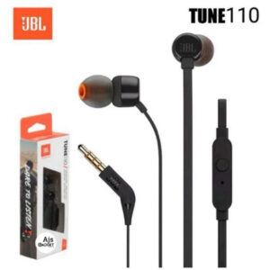 HEADPHONES JBL TUNE110 WIRED INEAR BLACK S.AME
