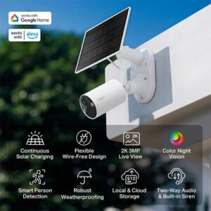 CAMARA DE SEGURIDAD TPLINK TAPO C410 KIT SMART WIFI PANEL SOLAR 2K