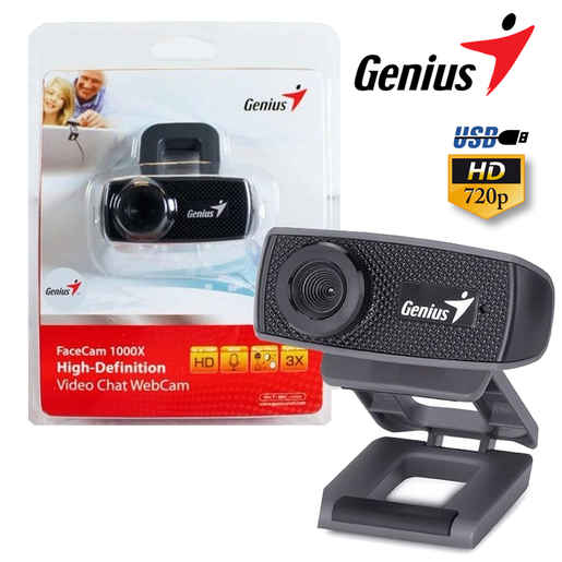CAMARA WEB GENIUS FACECAM 1000X V2 BLACK