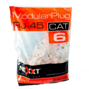 CONECTOR NEXXT CAT-6 50u RJ45 100u