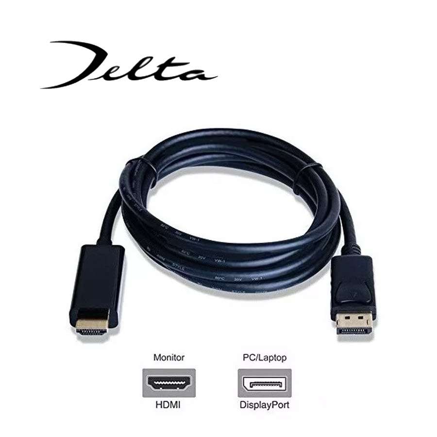 CABLE CONVERTIDOR DISPLAY PORT A HDMI L=1.8M MACHO A MACHO