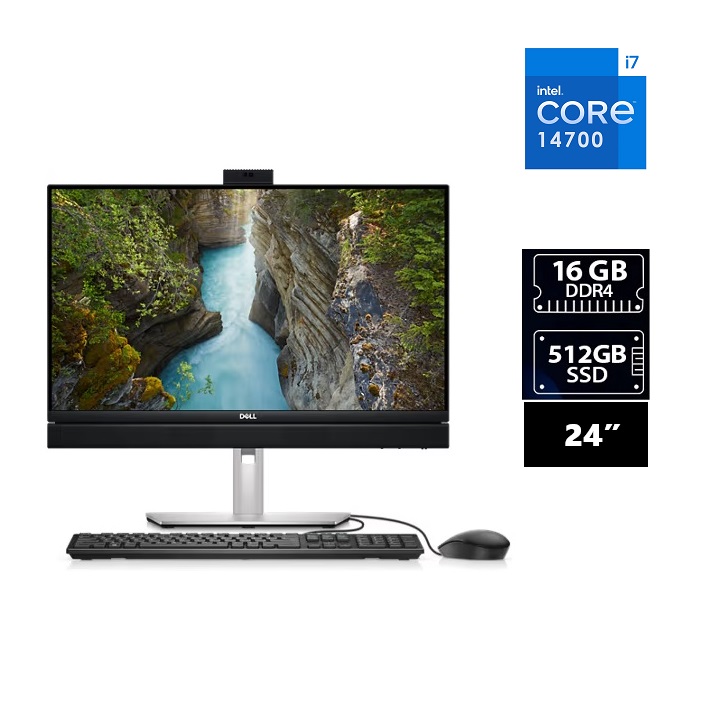 COMPUTADORA DELL AIO OPTIPLEX 7420 CORE i7-14700-VPRO Memoria 16GB,512GB SSD, Pantalla 23.8",WINDOWS 11 PRO