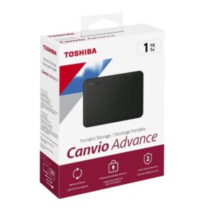 DISCO DURO EXTERNO TOSHIBA 1TB CANVIO ADVANCE BLACK