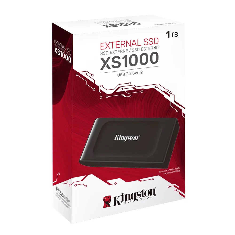 DISCO SOLIDO EXTERNO KINGSTON XS1000 1TB, 1050MB/S