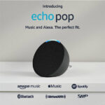 PARLANTE AMAZON ECHO POP B09WNK39JN COMPACTO ALEXA, WIFI, 5 BLUETOOTH, BLACK