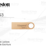 FLASH MEMORY KINGSTON 128GB DATA TRAVELER SE9 G3 METAL GOLD