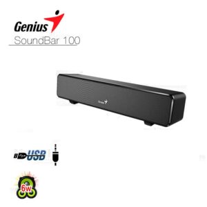 PARLANTES GENIUS MINI SOUNDBAR 100 USB BLACK