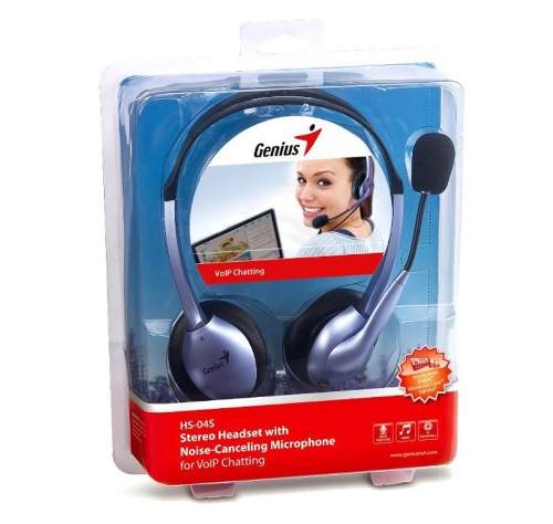 HEADSET GENIUS HS-04S CON MICROFONO CONECTOR 3.5M