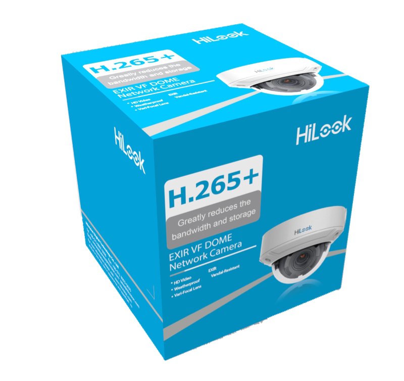 CAMARA HILOOK IPC-D121H DOMO IP 2MP H.265 ANTIVANDALICA WDR