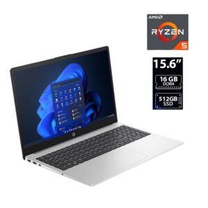 COMPUTADORA PORTÁTIL HP 255 G10 AMD RYZEN 5 7530U Memoria 16GB,512GB SSD, Pantalla15.6",SIN S.O