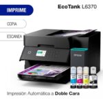 SISTEMA DE TINTA ORIGINAL EPSON L6370 Copiadora ADF, Scanner, Impresión a doble lado, conexión WIFI, WIFI-Direct, Ethernet, Mayor Velocidad, Tinta para 6.000 páginas, fotos, Color y B&N
