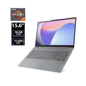 COMPUTADORA PORTÁTIL LENOVO IP SLIM 3 15ABR8 AMD RYZEN 7 5825U Memoria16GB,512GB SSD, Pantalla 15.6",SIN S.O