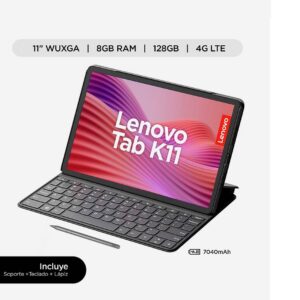 TABLET LENOVO TAB K11 TB330XUP MEDIATEK HELIO G88, 8GB,128GB,4G LTE,11",ANDROID,TECLADO Y LAPIZ