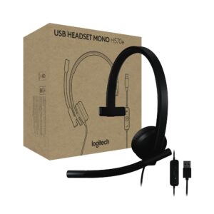HEADSET LOGITECH H570E ESTEREO ALAMBRICO USB SUPRESION RUIDO BLACK