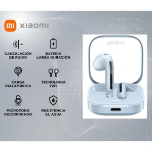 EARBUDS XIAOMI REDMI BUDS 6 ACTIVE TRANSPARENT BLUE