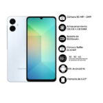 CELULAR SAMSUNG GALAXY A06 SM-A065M/DS MEDIATEK G85 4GB,128GB,6.7",ANDROID,BLACK