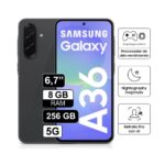 CELULAR SAMSUNG GALAXY A36 5G SM-A366E/DS SNAPDRAGON 6GEN. Memoria 8GB,256GB, Pantalla AMOLED 6.7”