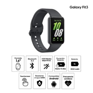 SMART WATCH SAMSUNG GALAXY FIT3 SM-R390NSAALTA BLUETOOTH 5.3, AMOLED 1.6",SILVER