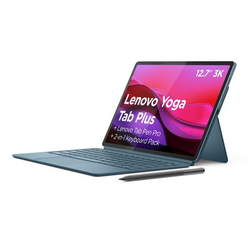 TABLET LENOVO YOGA TAB PLUS TB520FU SNAPDRAGON 8 DE 3RA GEN. 16GB,256GB,12.7" 3K,TECLADO,ESTUCHE,LAPIZ
