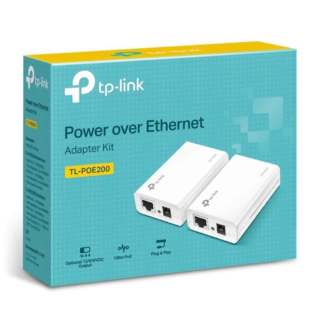 ADAPTADOR TPLINK POE200 48V 0.5A + SPLITTER 2/9/5 VDC SALIDA