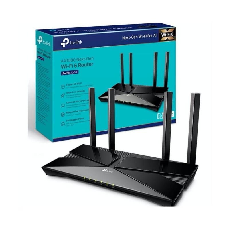 ROUTER TPLINK ARCHER AX10 WIFI 6 AX1500 MBPS 4 PUERTOS GIGABIT