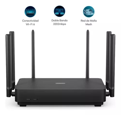 ROUTER XIAOMI AX3200 RB01 WI-FI6 DE 6 ANTENAS