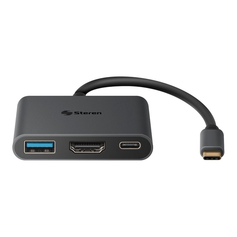 ADAPTADOR STEREN USB-471 USB C A HDMI / USB 3.0 / USB C