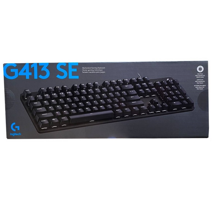TECLADO LOGITECH ALAMBRICO GAMER G413 MECANICO USB BLACK