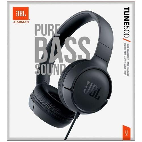HEADPHONES JBL T500 WIRED ONEAR BLACK S.AME