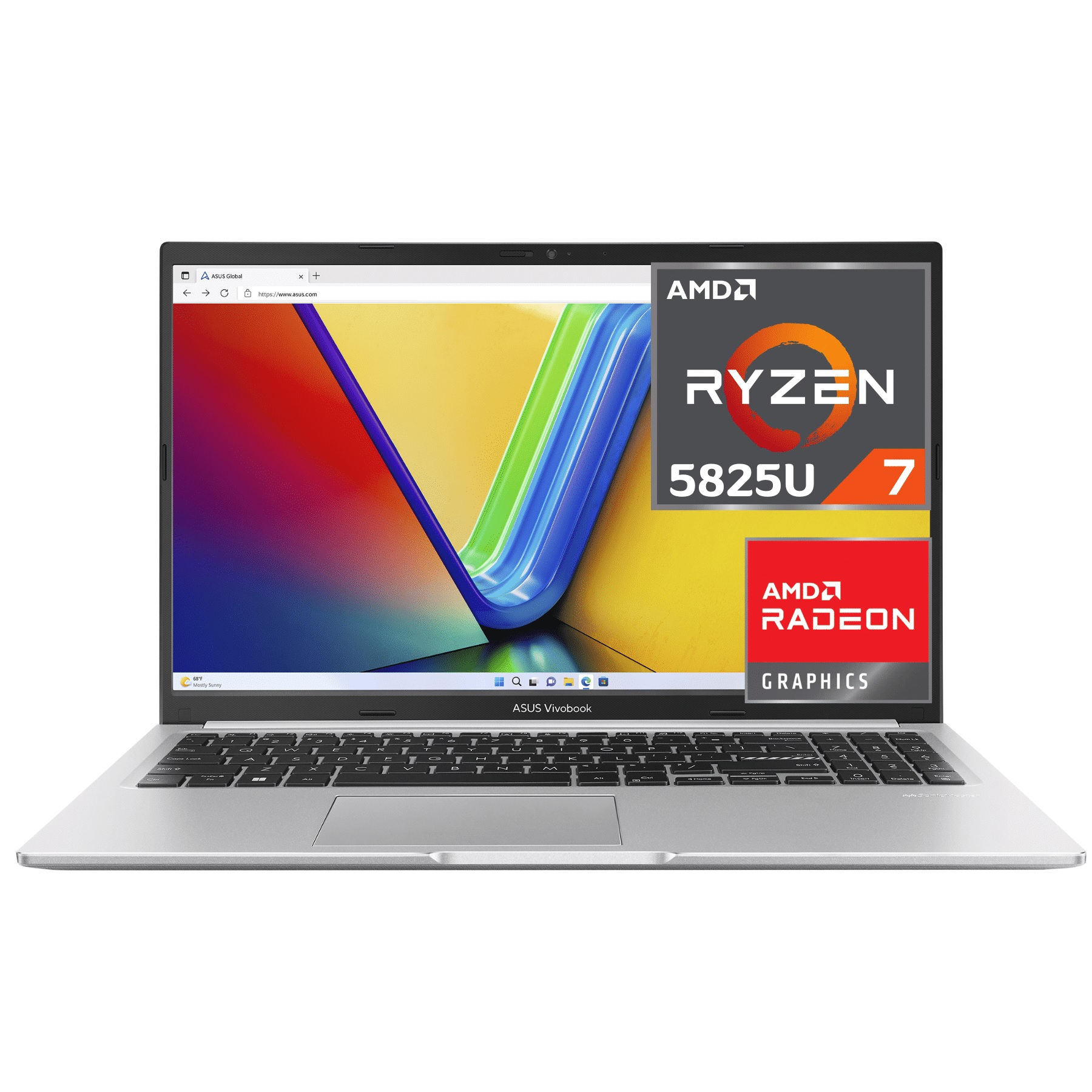 COMPUTADORA PORTÁTIL ASUS VIVOBOOK M1502YA-BQ824 AMD RYZEN 7 5825U 8GB,512GB SSD,15.6",SIN S.O