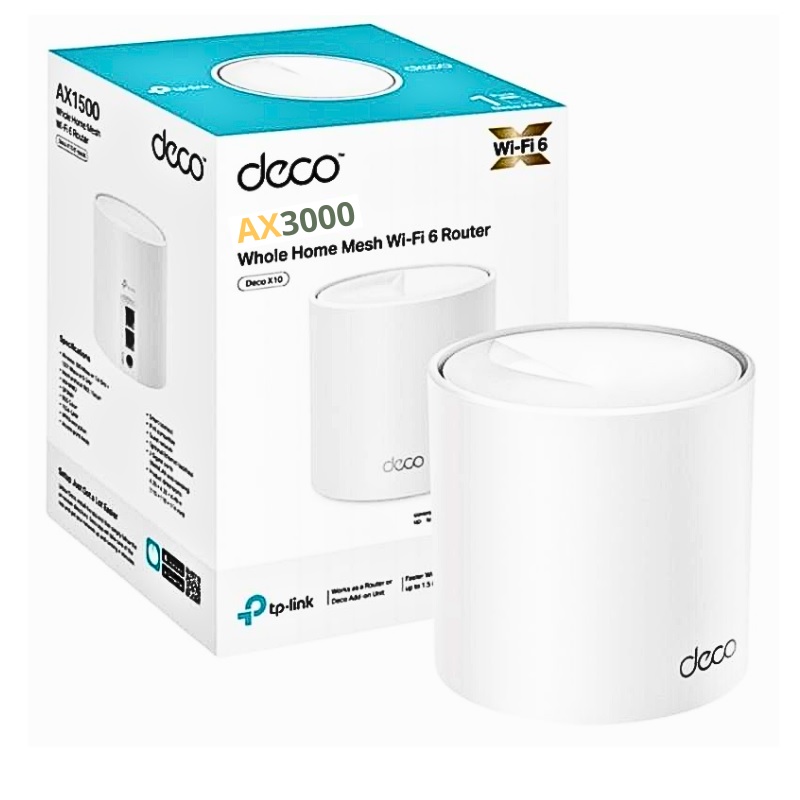 DECO TPLINK X50 SISTEMA WIFI 6 MESH AI AX3000 BLANCO 1 PACK