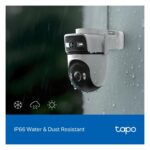 CAMARA DE SEGURIDAD TPLINK TAPO C545D OUTDOOR DUAL LENS 2K 3MP PAN-TILT IP66 ETHERNET SUPPORT SMART NIGHT VIS.