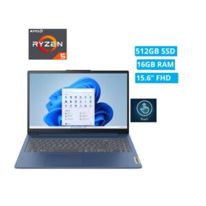 COMPUTADORA PORTÁTIL LENOVO IP SLIM 3 15AMN8 AMD RYZEN 5 7520U 16GB,512GB SSD,15.6"TOUCH,SIN S.O