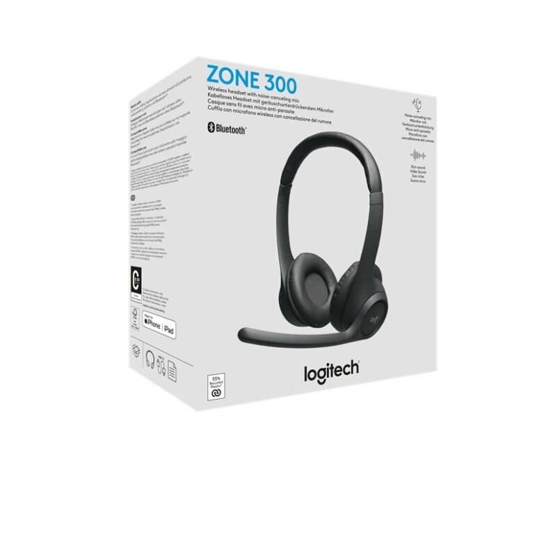 HEADSET LOGITECH ZONE 300 WIRELESS BT GRAPHITE – SYSTEMarket