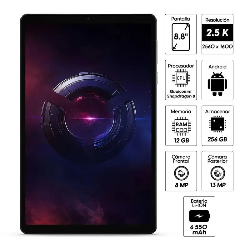 TABLET LENOVO LEGION TB321FU SNAPDRAGON 8 GEN3 12GB+256GB,8.8" 2.5K,ESTUCHE