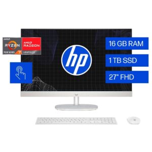 COMPUTADORA HP AIO 27-CR0278LA AMD RYZEN 7 7730U 16GB,1TB SSD, 27"TOUCH,WINDOWS 11