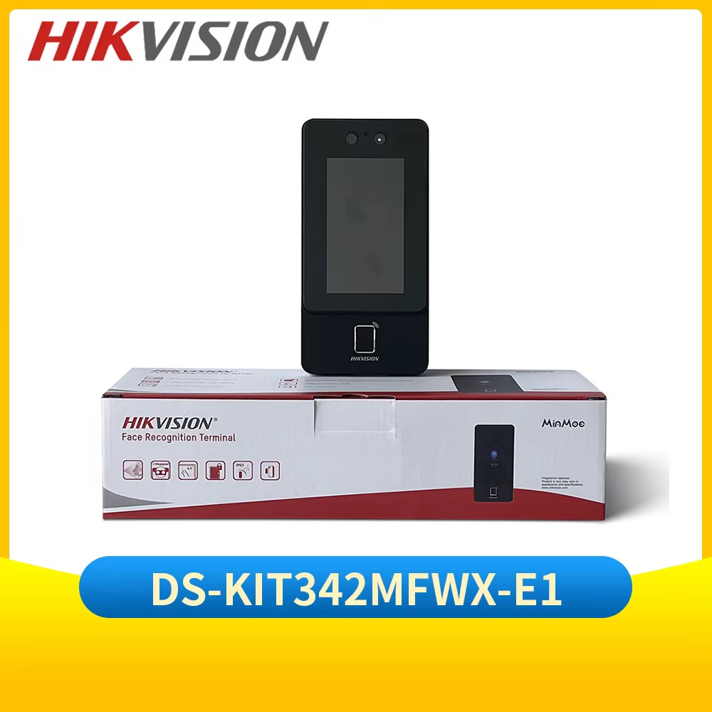 LECTOR BIOMETRICO HIKVISION DS-K1T342MFWX-E1 FACIAL HUELLA EXTERIOR, POE Y WIFI