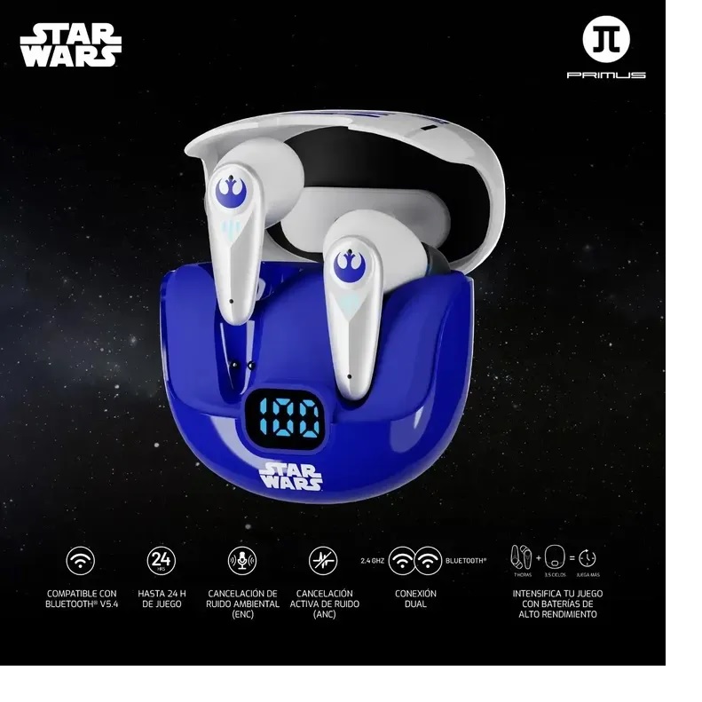 EARBUDS PRIMUS GAMING PWHS250R2 R2D2 TWS 2 MODE STAR WARS