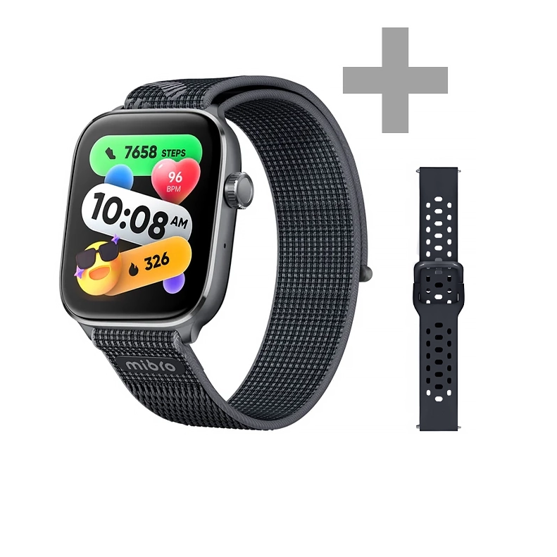 SMART WATCH MIBRO FIT BLACK BT 5.3 BAT.300MAH 1.75 AMOLED 5ATM 150 MODOS