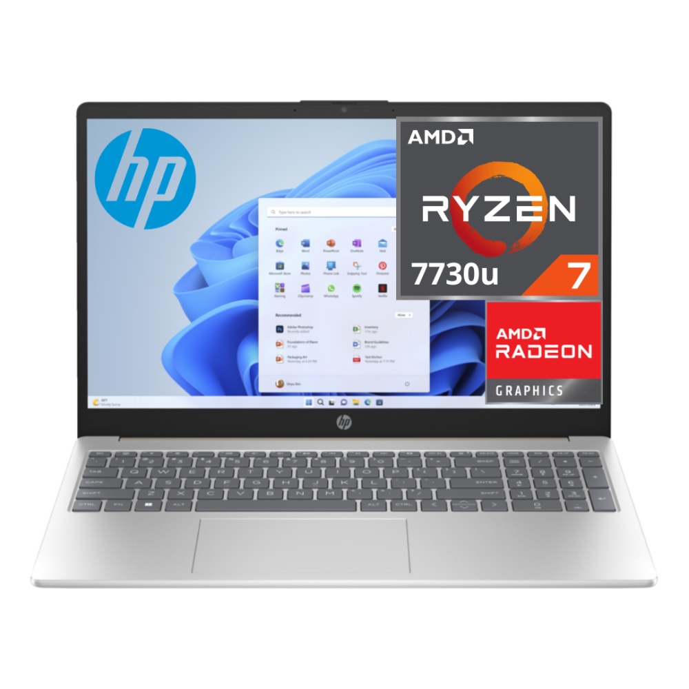 COMPUTADORA POTÁTIL HP 15-FC0013LA AMD RYZEN 7 7730U 16GB,512GB,15.6",WINDOWS 11